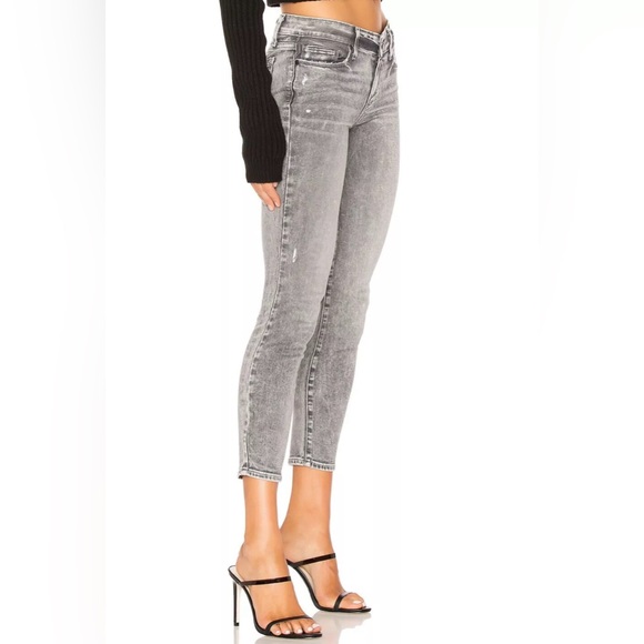 Paige Verdugo Stretch Crop Jean In Chelsea Grey Size: 24x25 - Picture 5 of 9